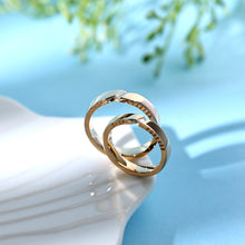 將圖片載入圖庫檢視器 「情侶對戒」18K「愛永恆」情侶鑽石戒指CNC版本
