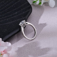 將圖片載入圖庫檢視器 「卡裝托」18K1ct裝主石款心型六爪圍石戒指(不連石)
