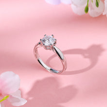 將圖片載入圖庫檢視器 「卡裝托」18K1ct裝主石款心型六爪光金戒指(不連石)

