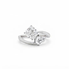 Load image into Gallery viewer, 18K natural pear-shaped diamond ring

