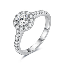 將圖片載入圖庫檢視器 18K鑲天然主石圍石款鑽石戒指
