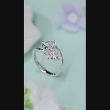 Load and play video in Gallery viewer, 18K natural pear-shaped diamond ring
